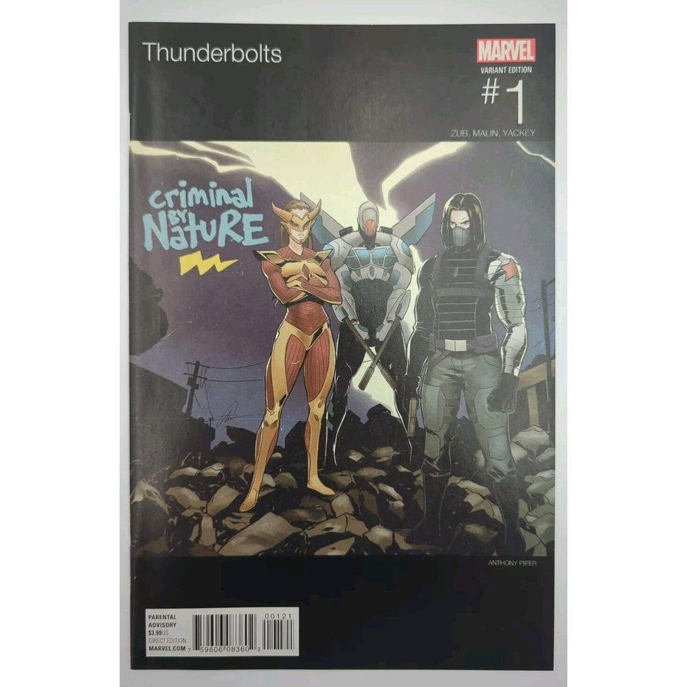 Thunderbolts 1 Piper Hip Hop Variant 2016‎ Marvel Naughty by Nature Cover NM